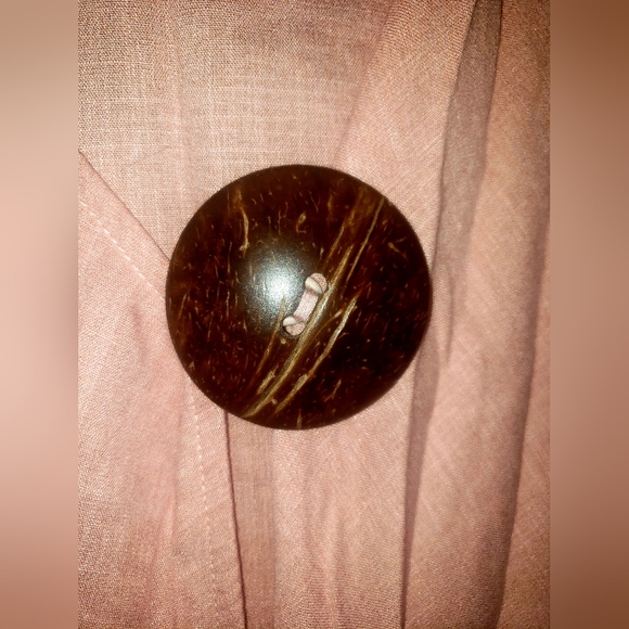 NEW! Beautiful Linen Coral Tunic From Boutique Store! Sz XL. - Picture 5 of 7